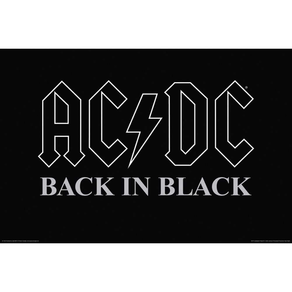 AC/DC Back In Black Domestic Poster Front