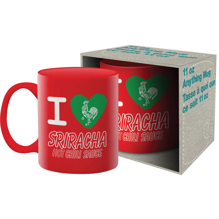 I Love Sriracha Coffee Mug Front