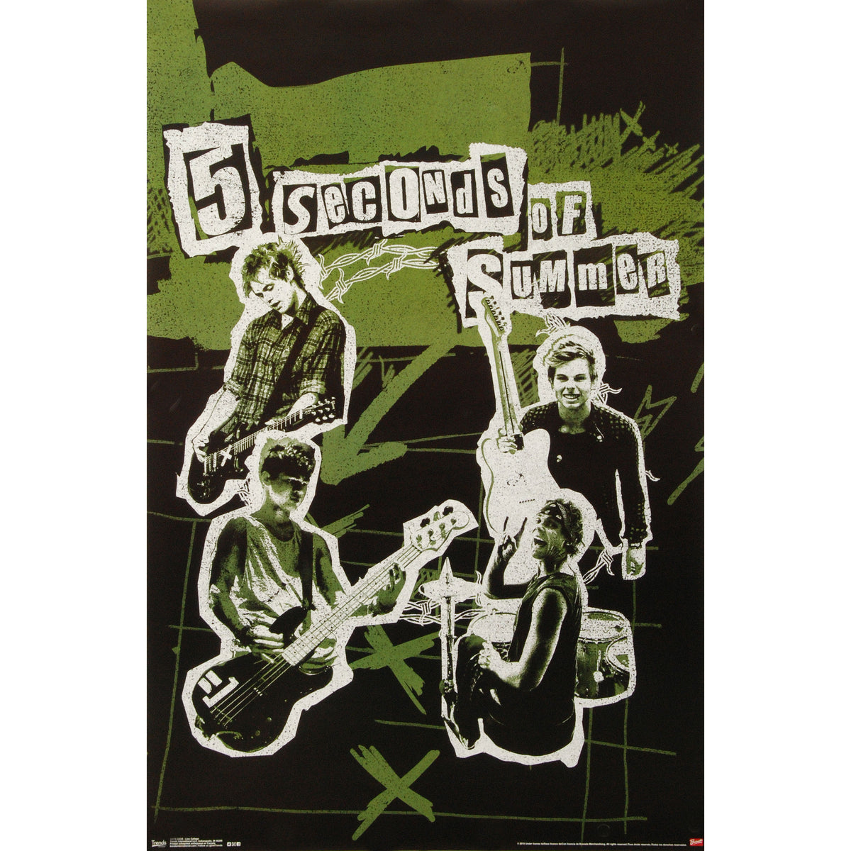 5 Seconds Of Summer Live Collage Domestic Poster Front