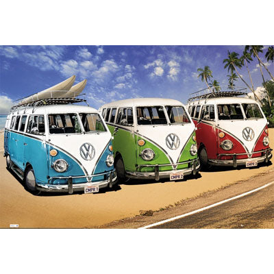 Volkswagen VW Campers Subway Poster