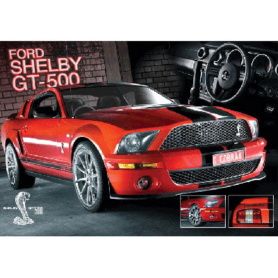 Ford Easton Red Mustang 3D Poster Front