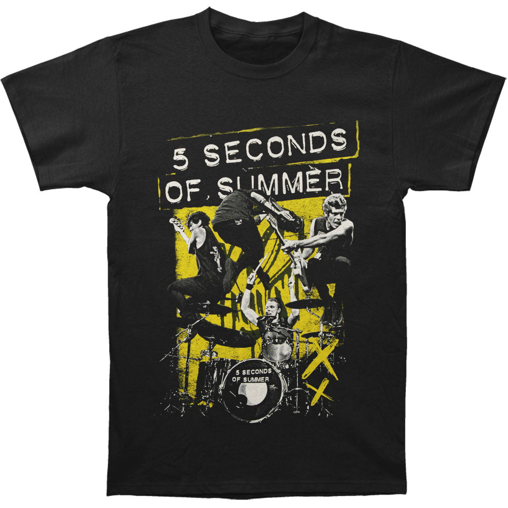 5 Seconds Of Summer Live Jump Slim Fit T-shirt Front