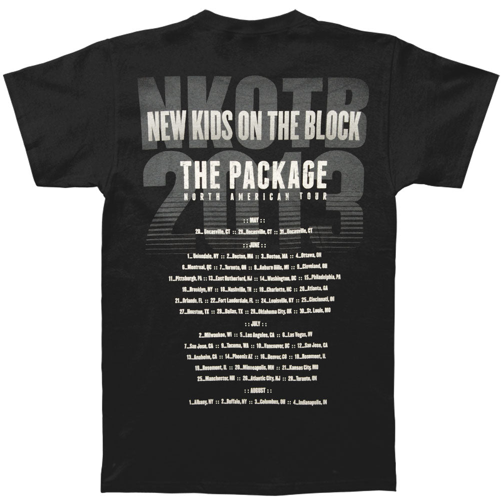 New Kids On The Block Suit Up 2013 North American Tour T-shirt Back