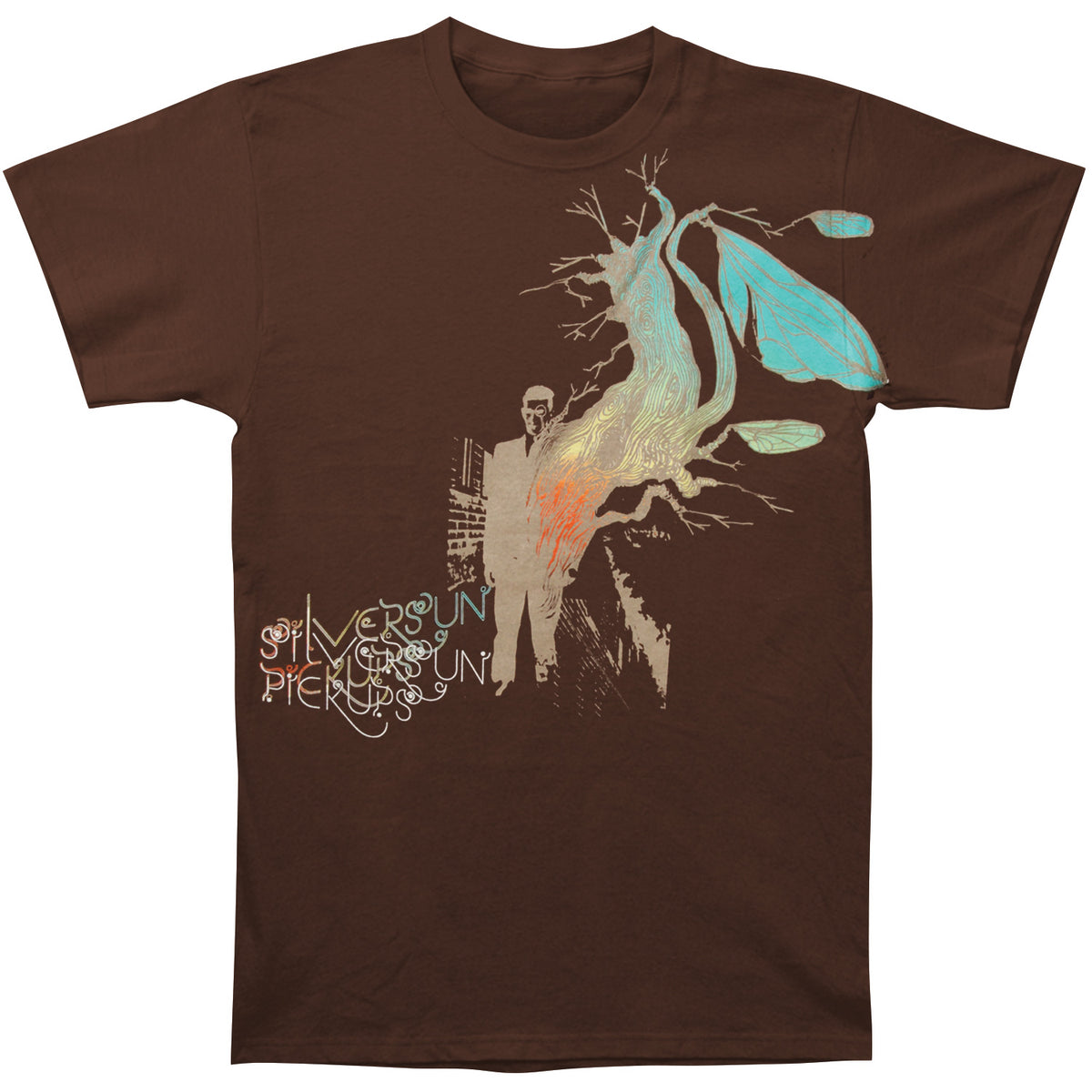 Silversun Pickups Insect Tree Slim Fit T-shirt Front
