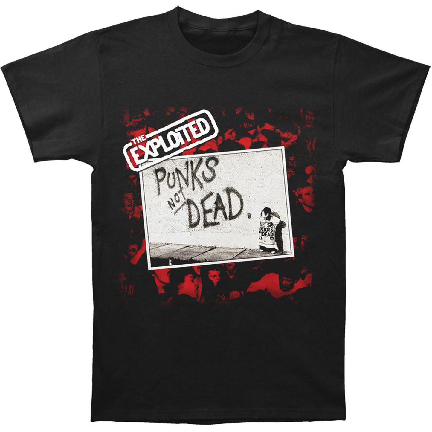 Exploited Punk's Not Dead T-shirt Front