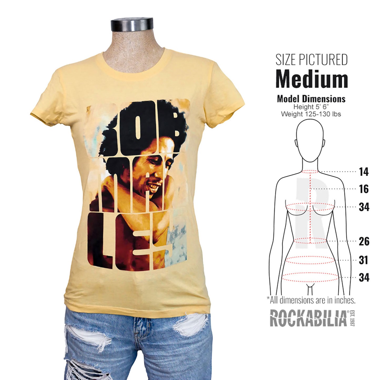 Bob Marley Bubble Letter Junior Top Alt 3
