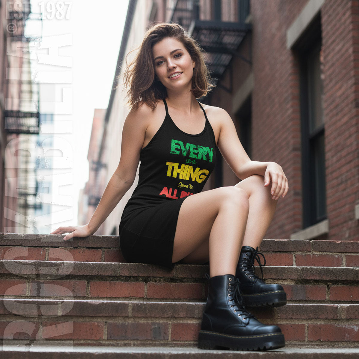 Bob Marley Every Little Thing Work Dress Alt 2