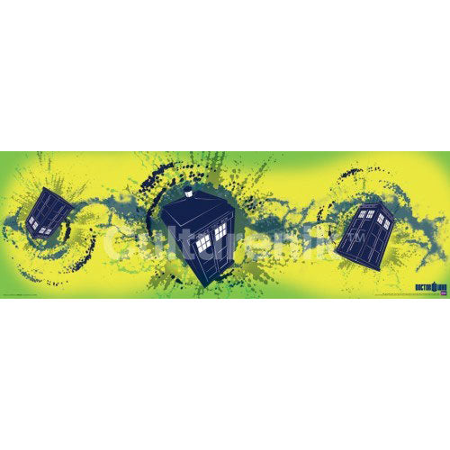 Doctor Who Tardis Taking Off Slim Print Poster Front
