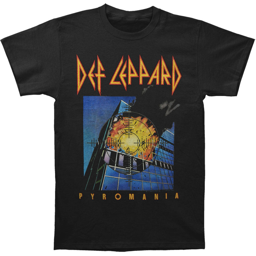 Def Leppard Pyromania Cover Slim Fit T-shirt Front
