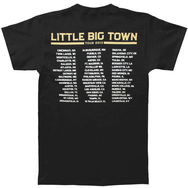 Little Big Town Photo Square 2013 Tour Slim Fit T-shirt Back