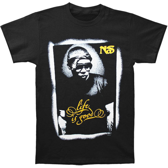Nas Orange Portrait T-shirt
