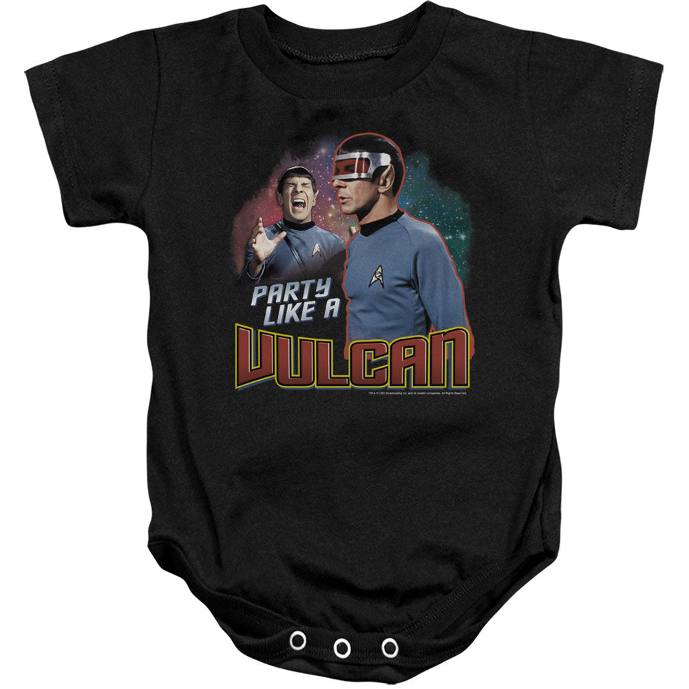Star Trek Party Like A Vulcan Bodysuit Front
