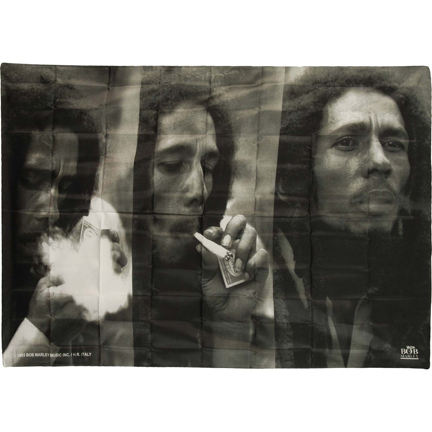 Bob Marley Triple Smoke Poster Flag Front