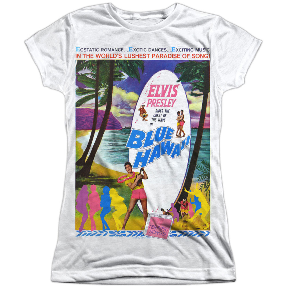Elvis Presley Blue Hawaii Sublimation Junior Top Front