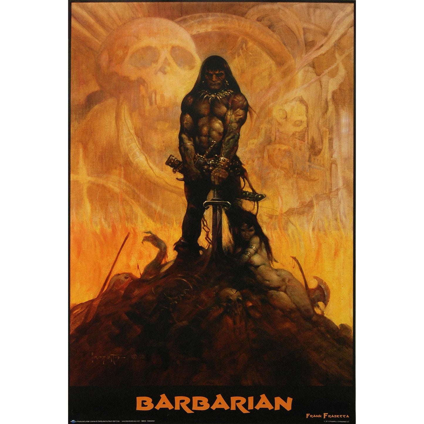 Frank Frazetta Barbarian Domestic Poster