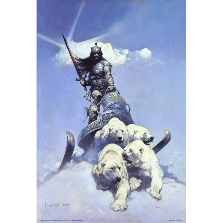 Frank Frazetta Silver Warrior Domestic Poster