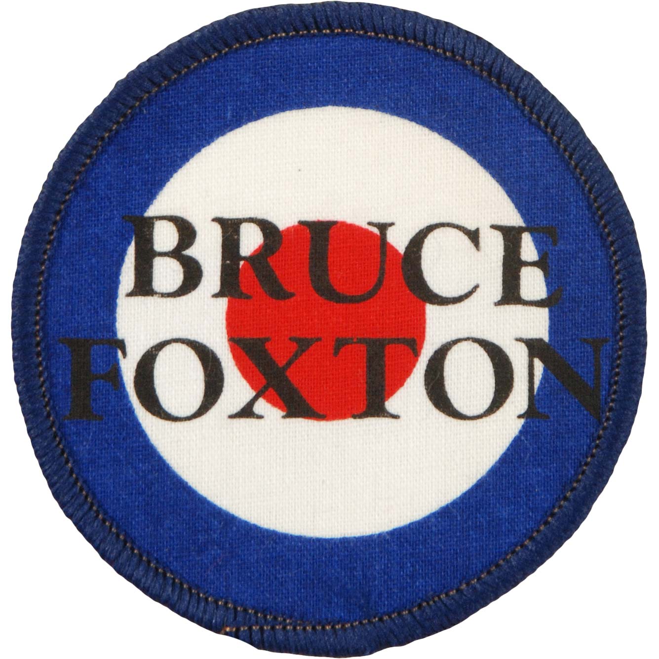 Bruce Foxton Round 1 Screen Printed Patch Front