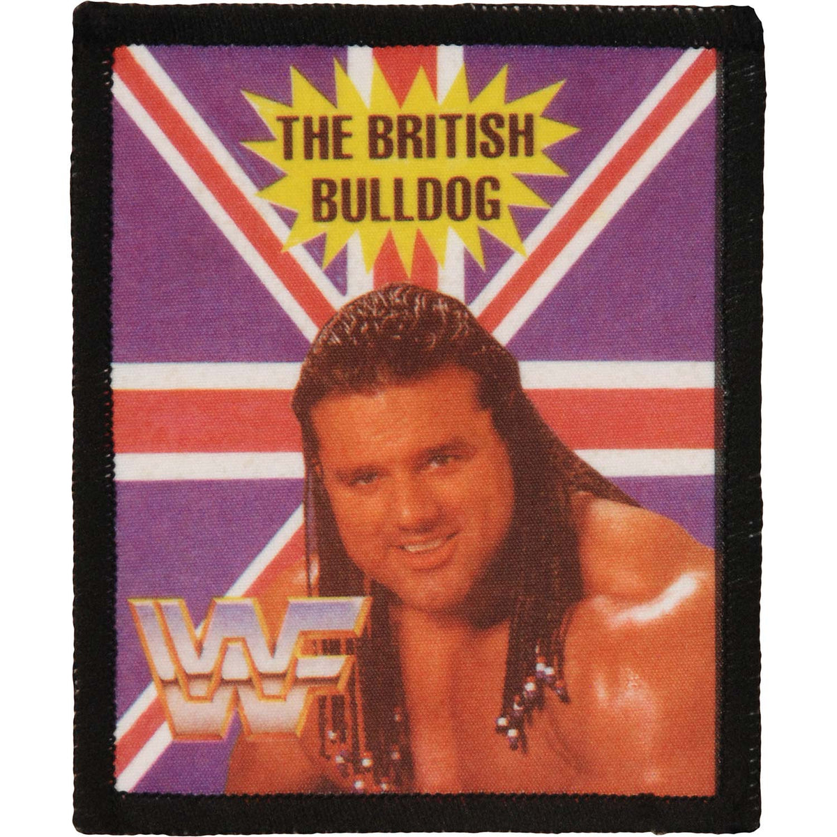 WWF The British Bulldog 1 Photo Patch Front