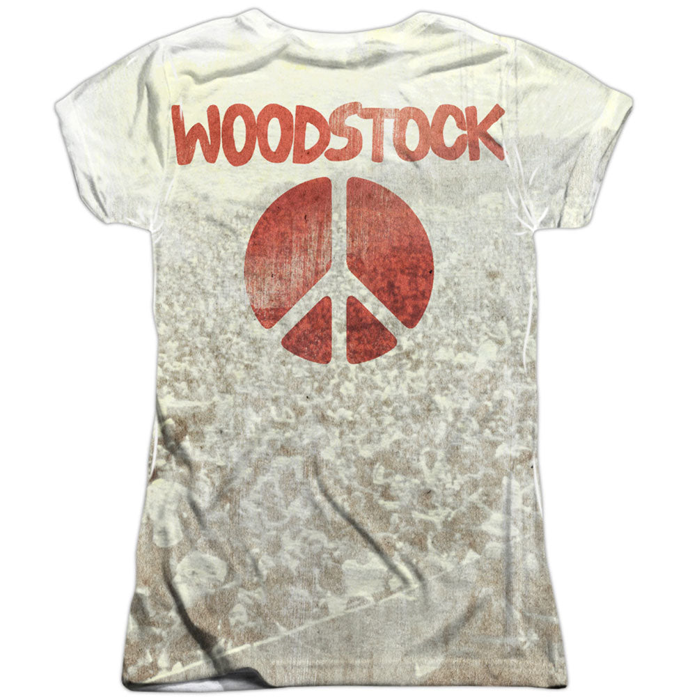 Woodstock Peace Now Sublimation Junior Top Back
