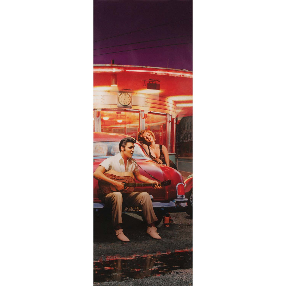 Elvis Presley Cross Roads Door Poster Front