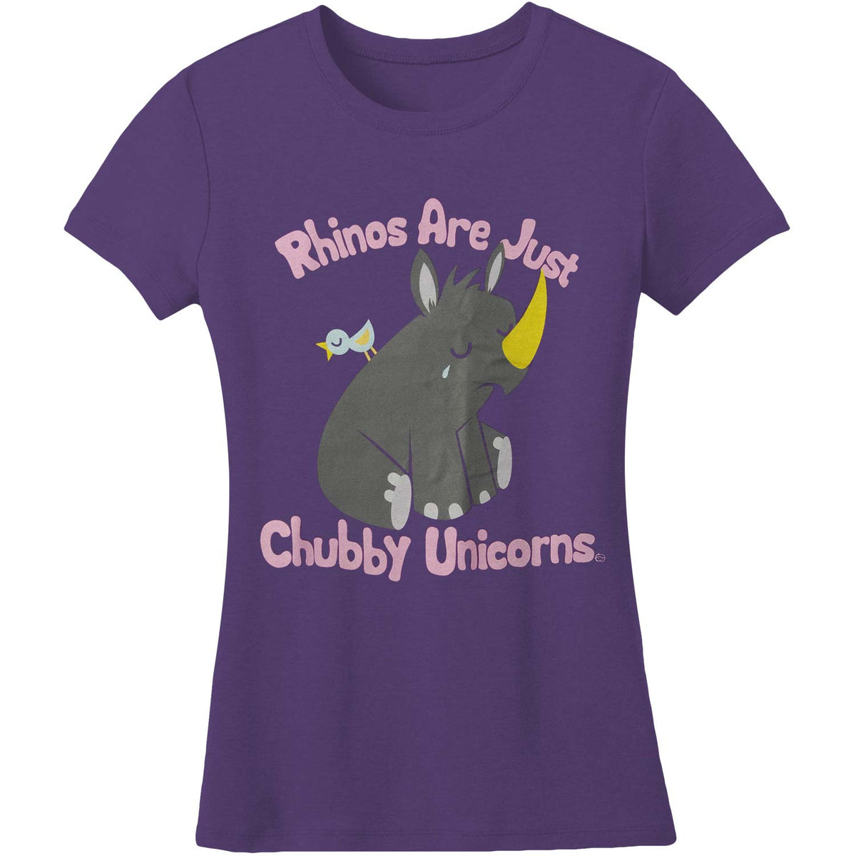Humor Chubby Unicorn T-shirt Front
