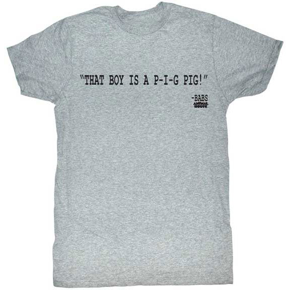 Animal House Little Piggie Stayed Home Slim Fit T-shirt Front