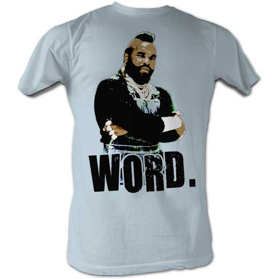 Mr. T Word Slim Fit T-shirt Front