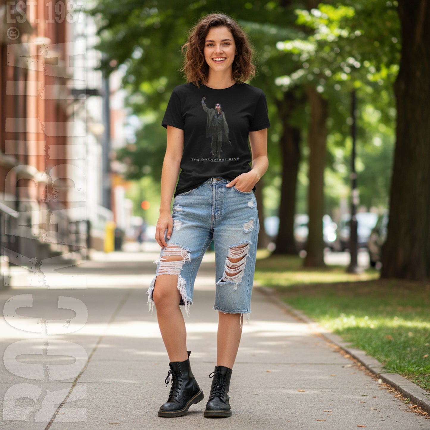 Breakfast Club Fist Pump Cut Out Junior Top Alt 2
