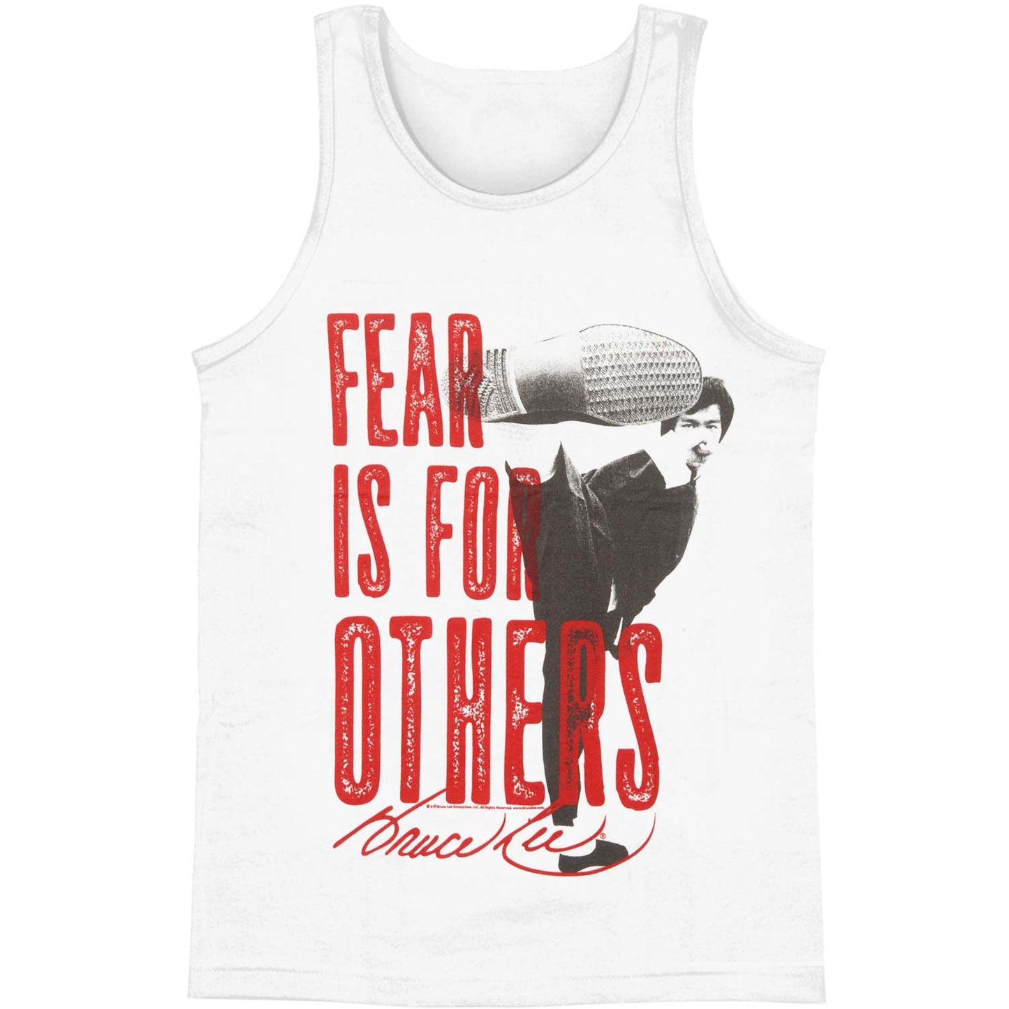 Bruce Lee Fear Mens Tank Front