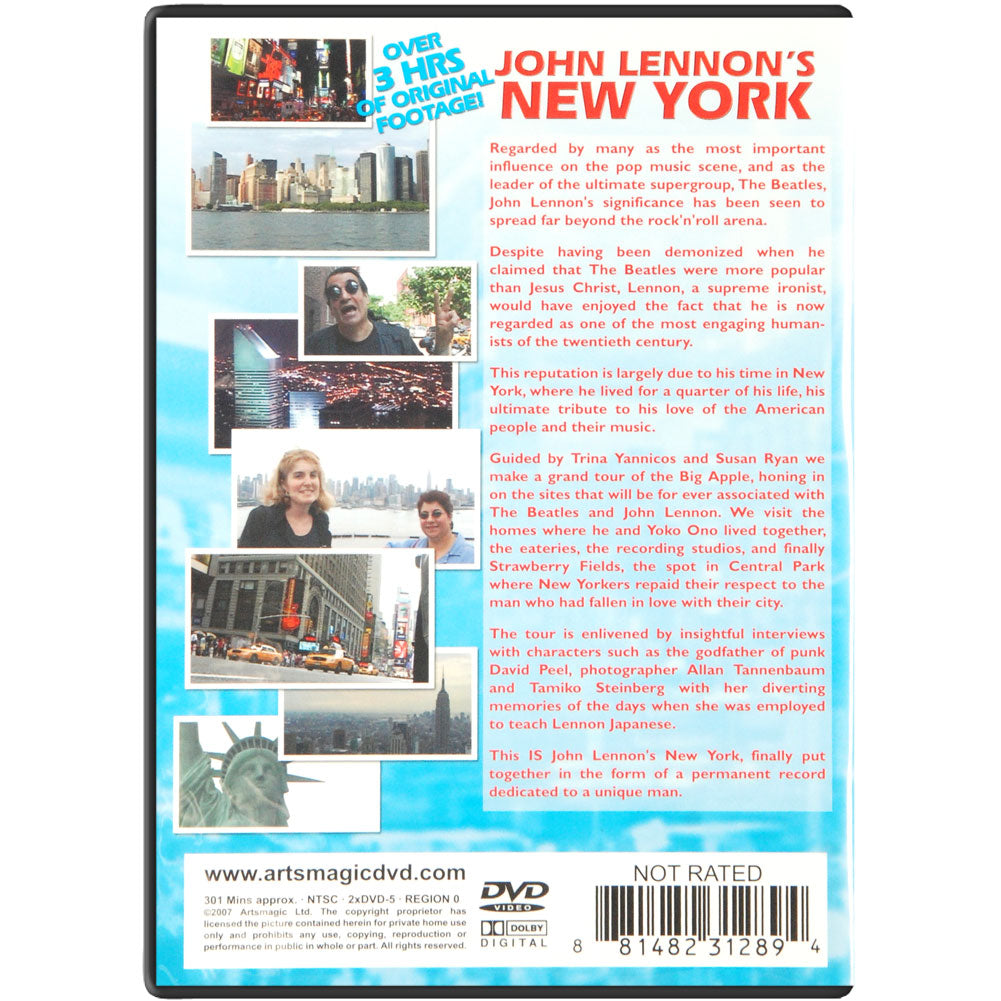 Beatles John Lennon's New York: Box Set DVD Back