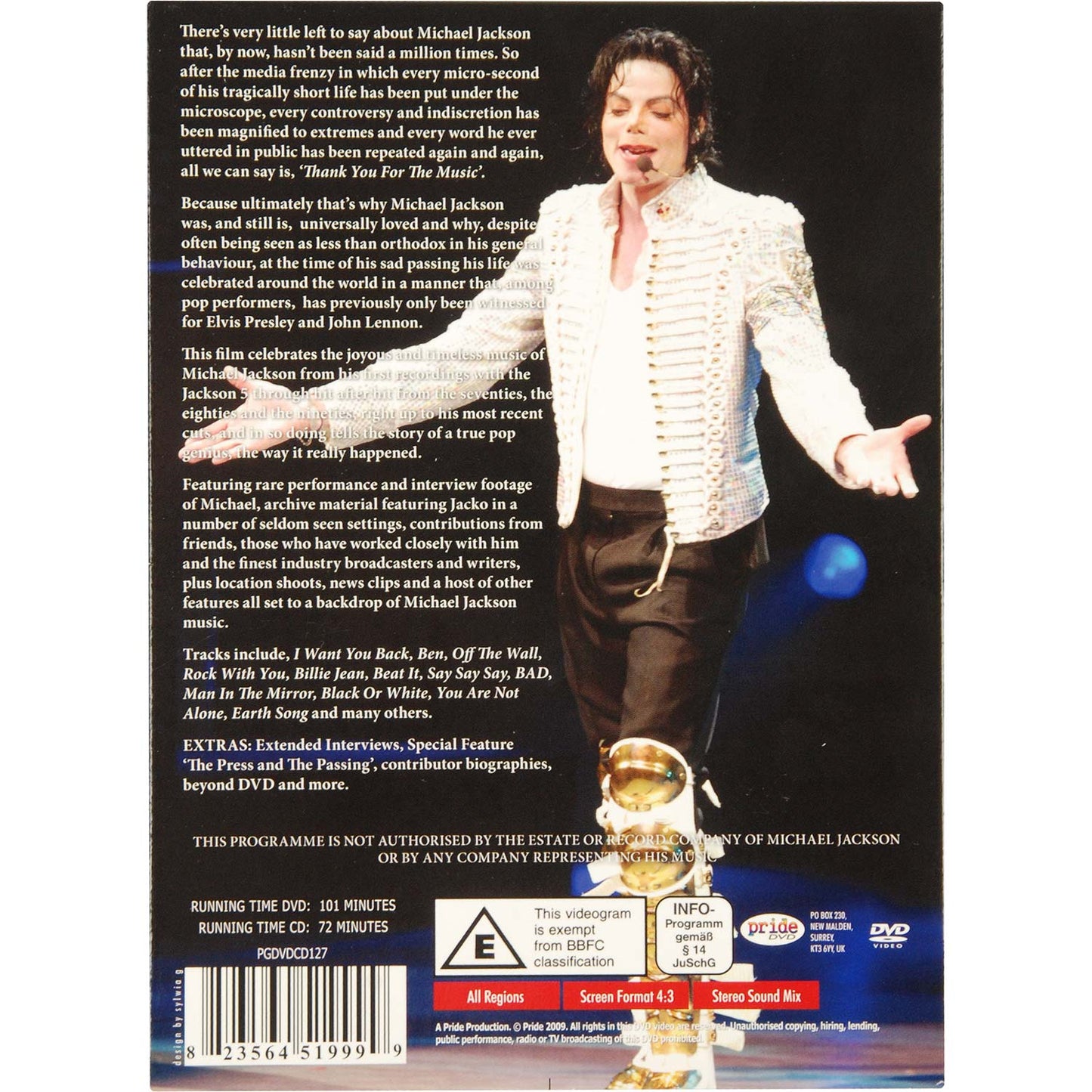 Michael Jackson Thank You For The Music: The Final Word DVD