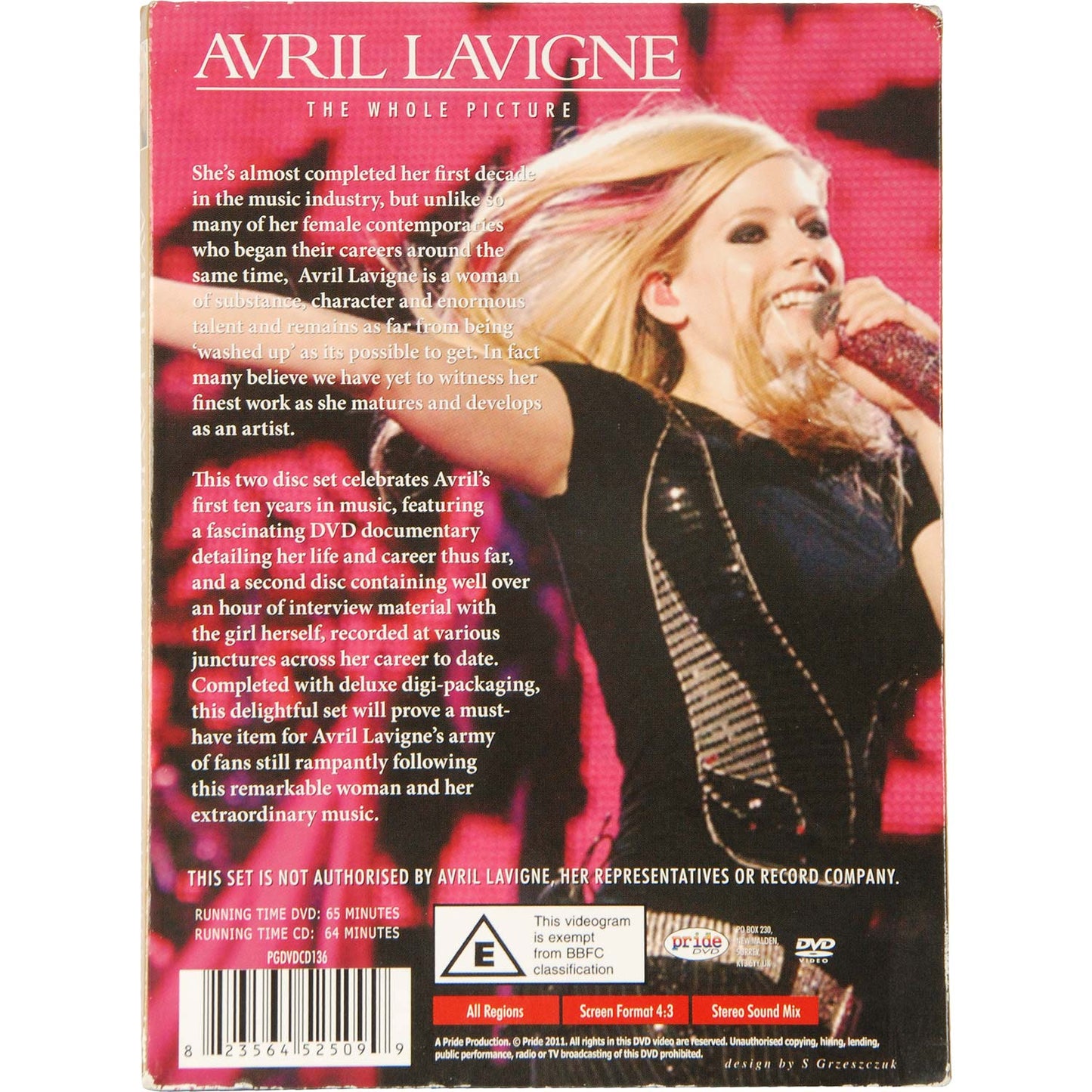 Avril Lavigne The Whole Picture DVD