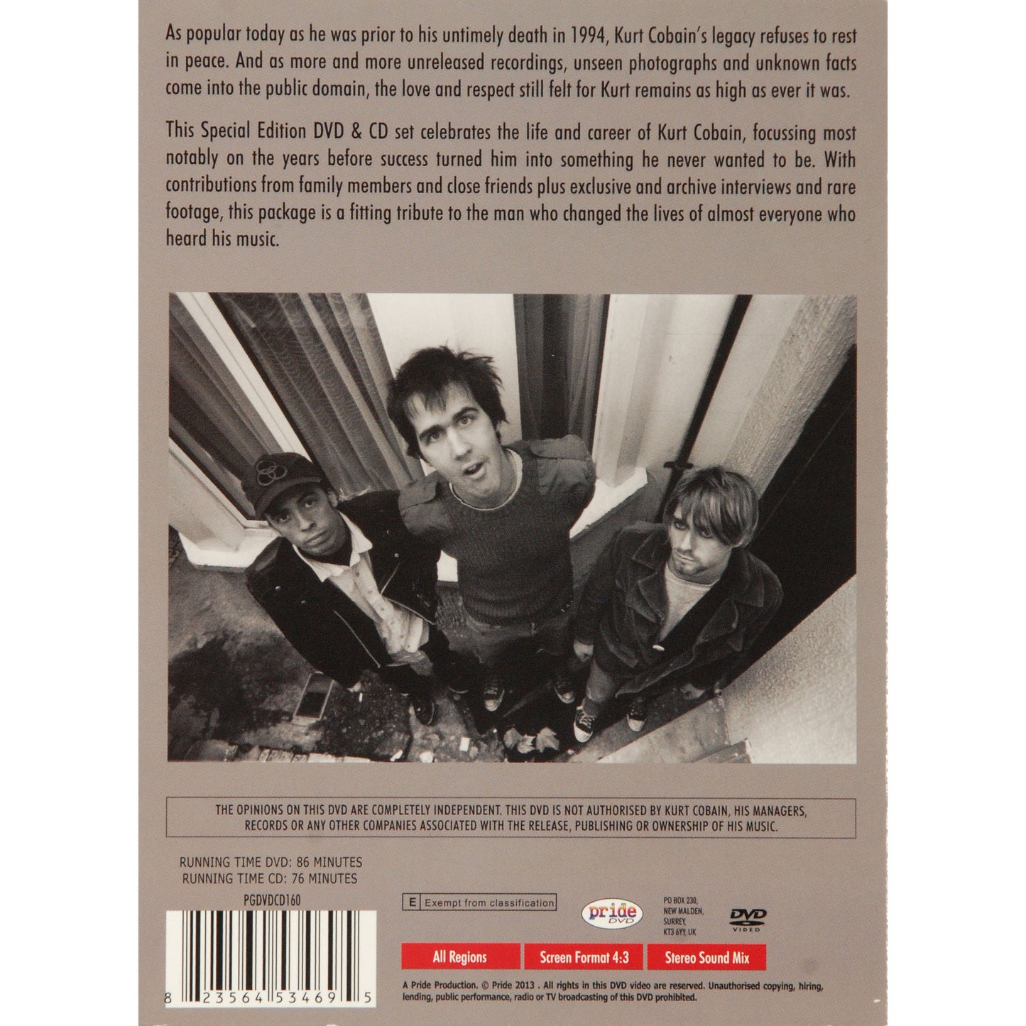 Kurt Cobain The Early Life Of A Legend (special Edition DVD/CD Set) DVD