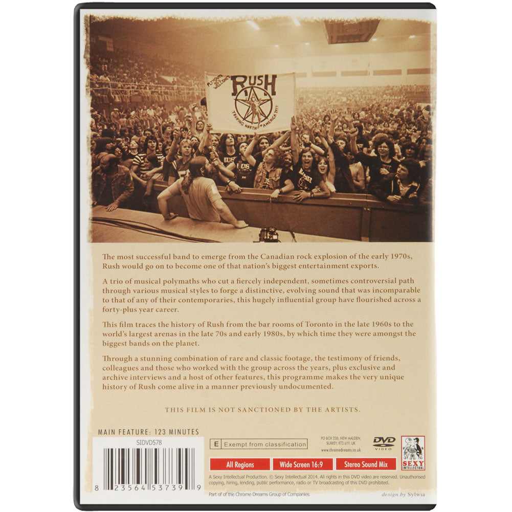 Rush The Rise Of Kings DVD Back