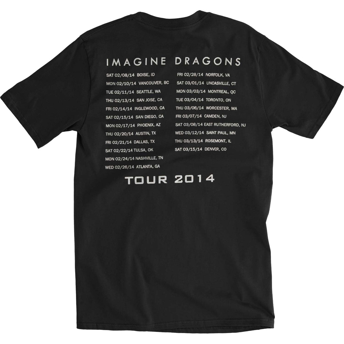 Imagine Dragons Moon Man Slim Fit T-shirt Back