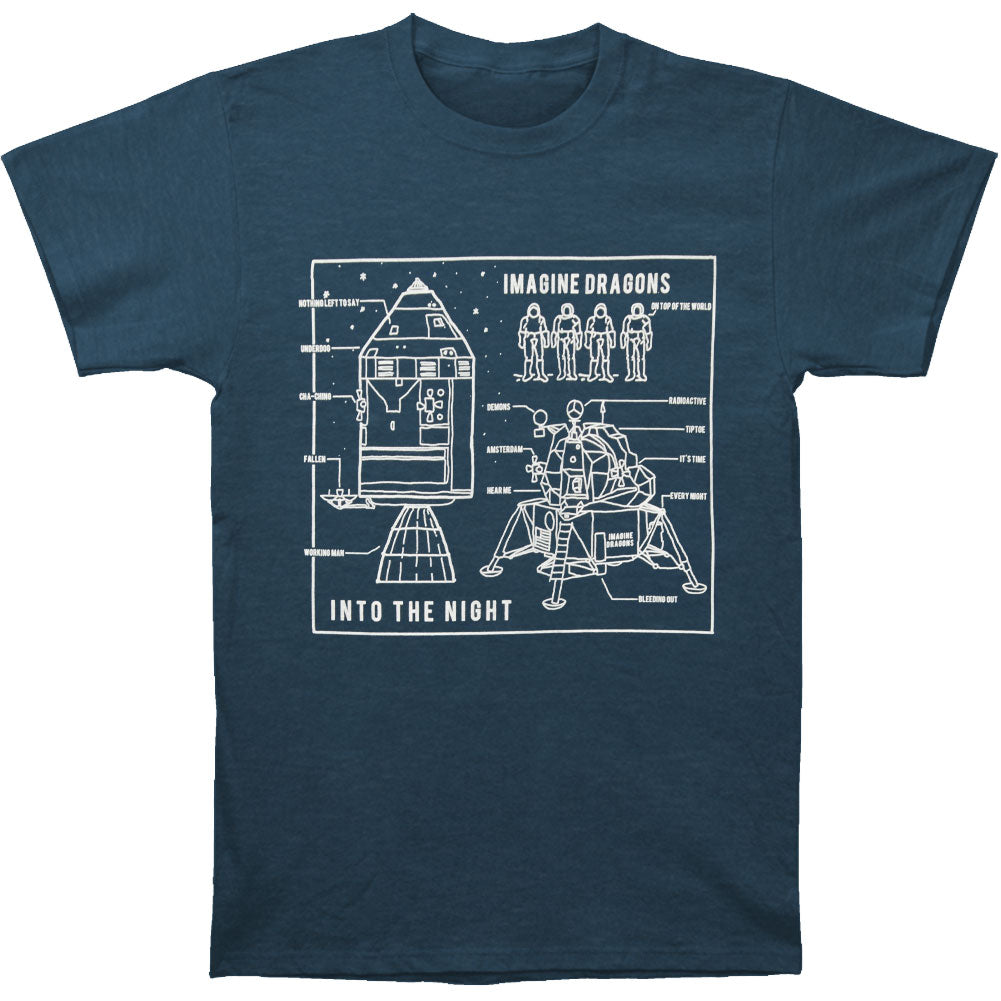 Imagine Dragons On Top Of The World Slim Fit T-shirt Front