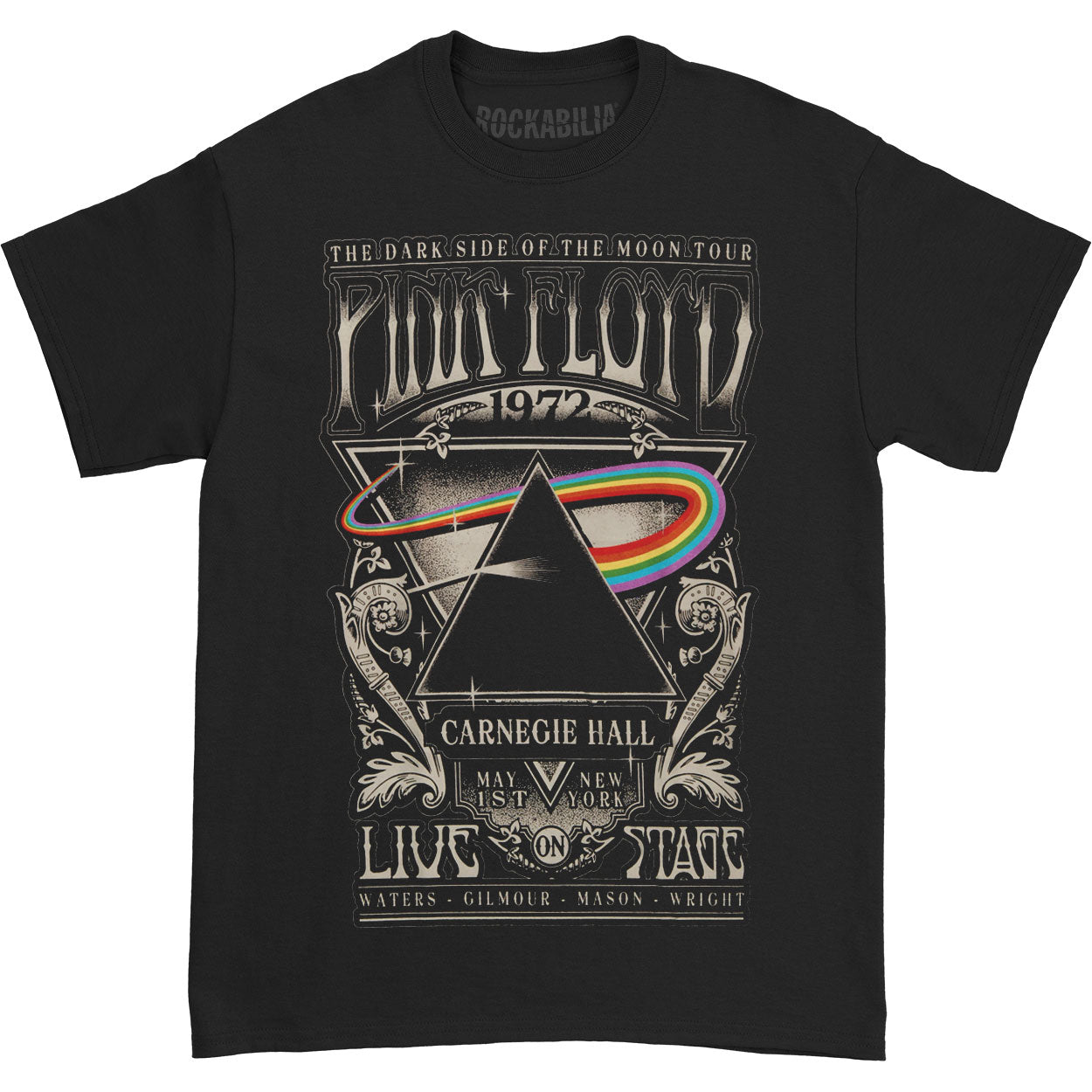 Pink Floyd Carniegie Hall Poster T-shirt Front
