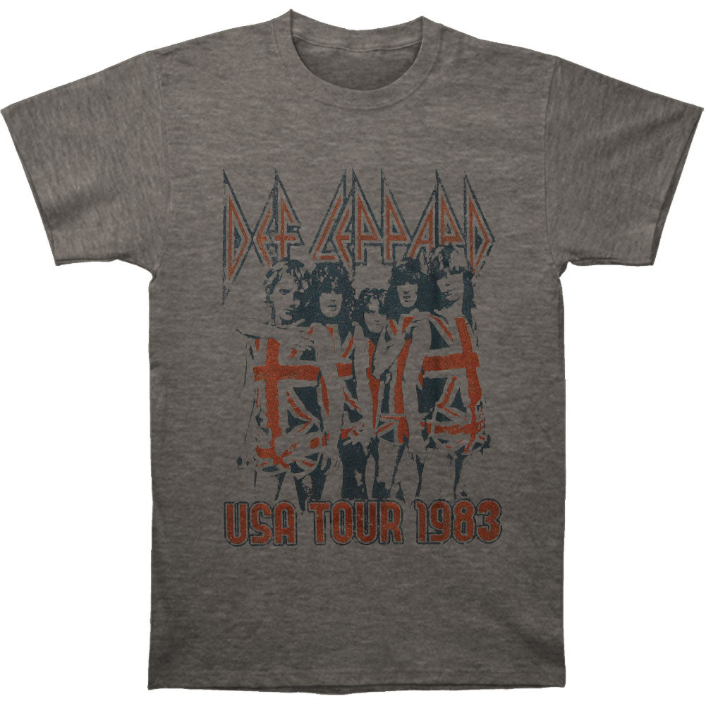 Def Leppard USA Tour 1983 Slim Fit T-shirt Front