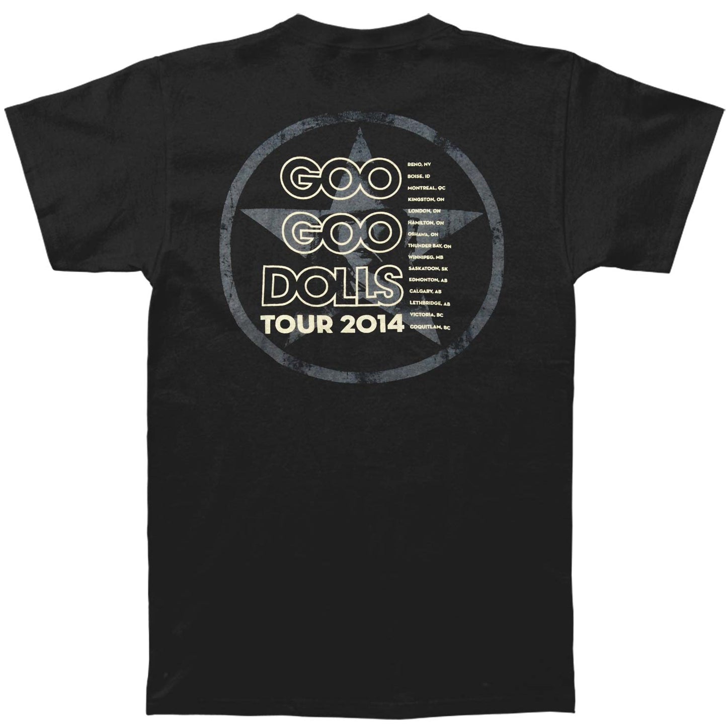 Goo Goo Dolls Propaganda 2014 Slim Fit T-shirt Back