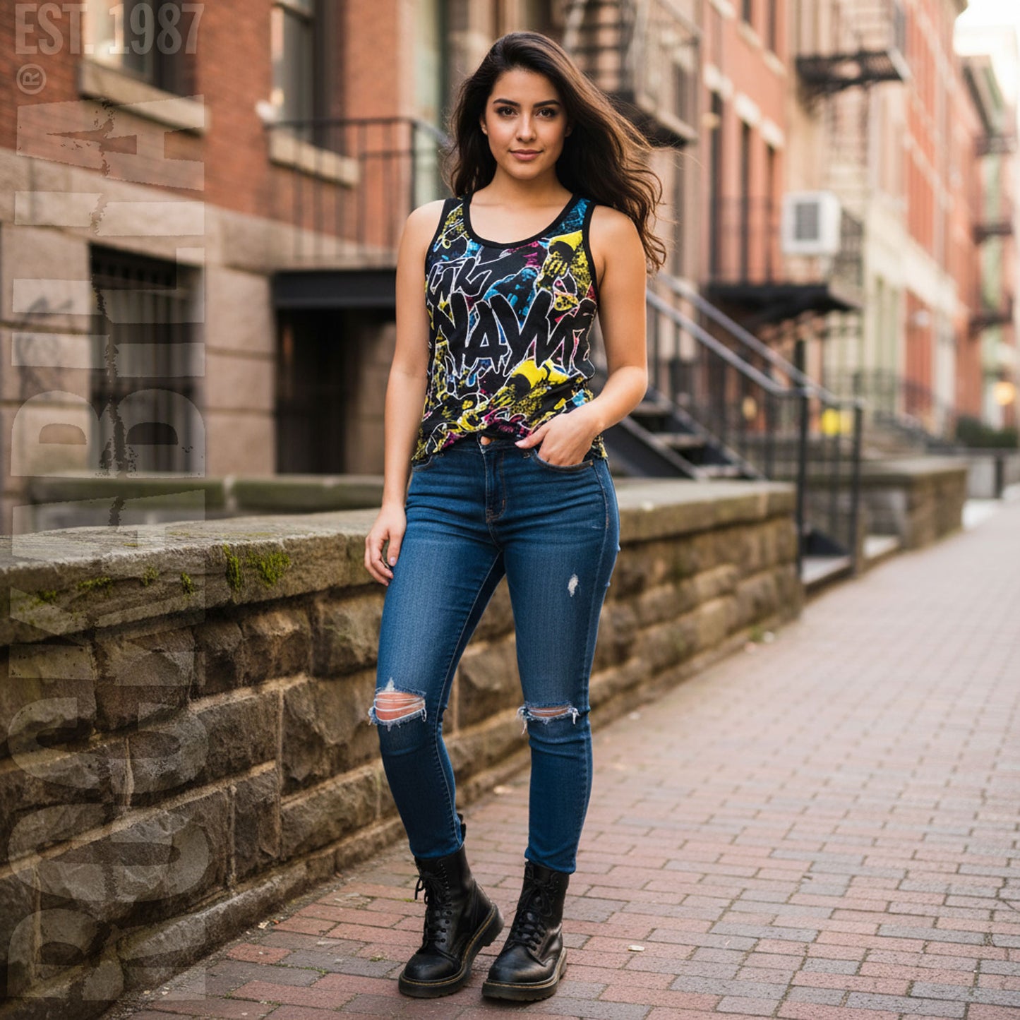 Lil Wayne Collage Womens Tank Alt 2