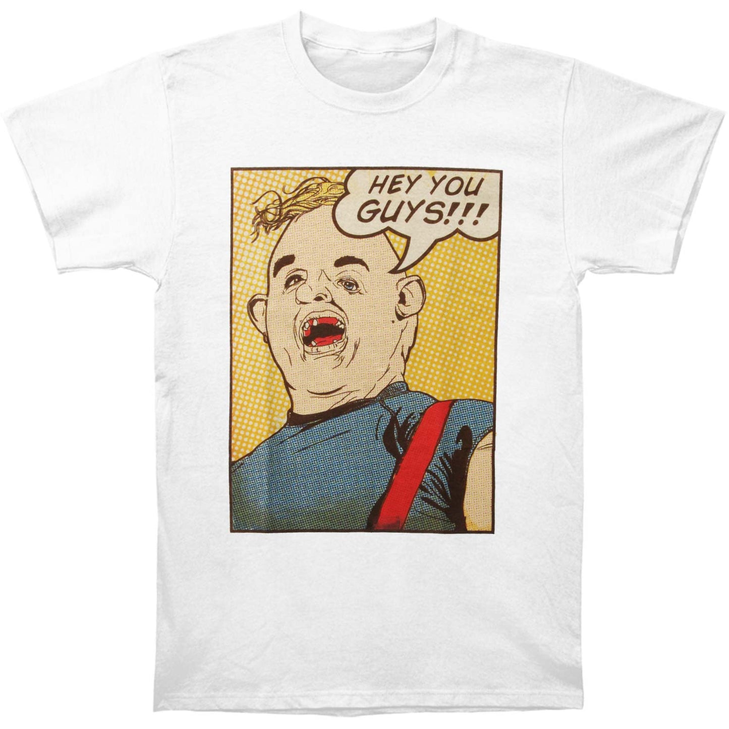 Goonies Sloth Pop Art Slim Fit T-shirt Front