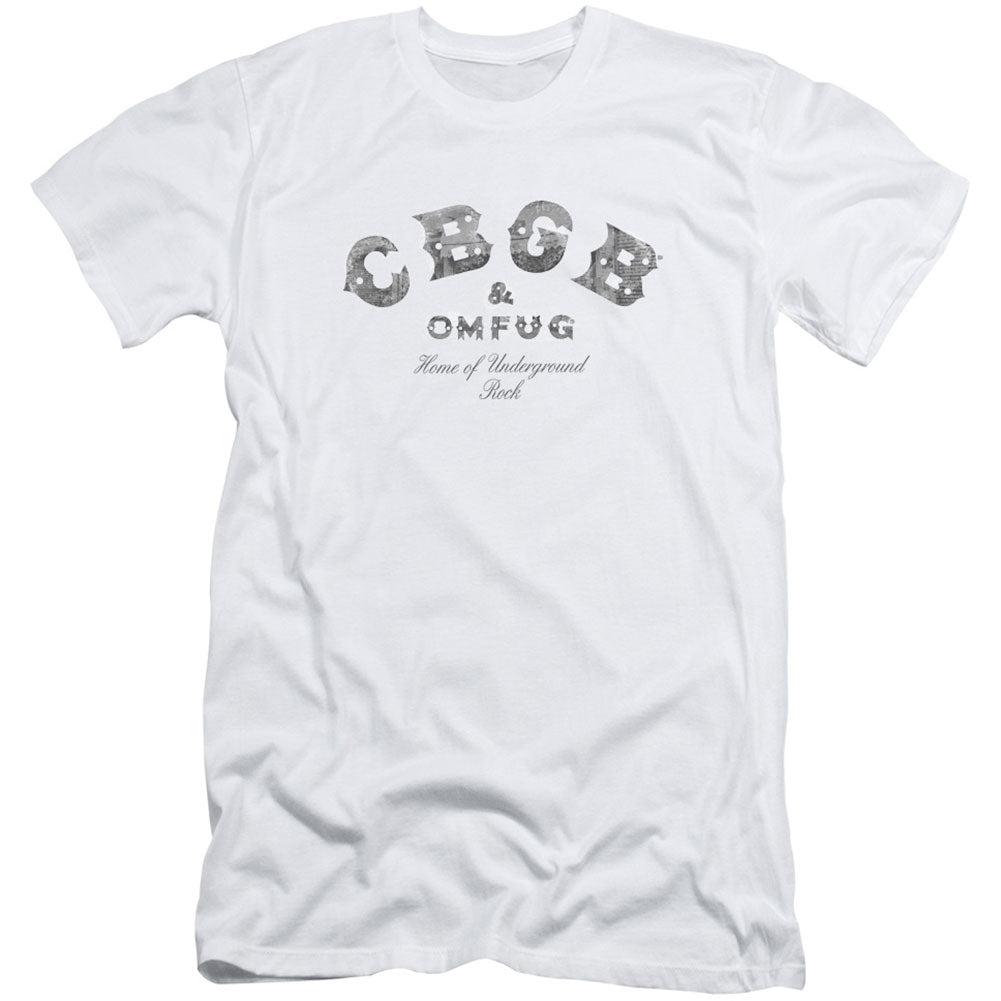 CBGB Club Logo Adult Slim Fit Slim Fit T-shirt