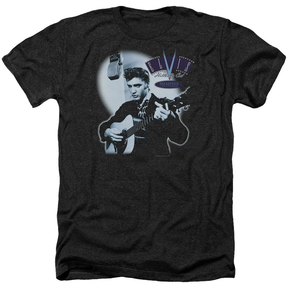 Elvis Presley Hillbilly Cat Adult Heather 40% Poly T-shirt