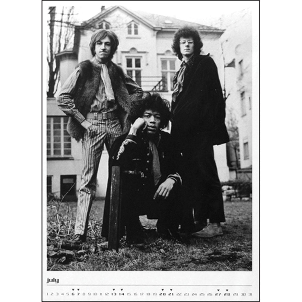 Jimi Hendrix Calendar Back