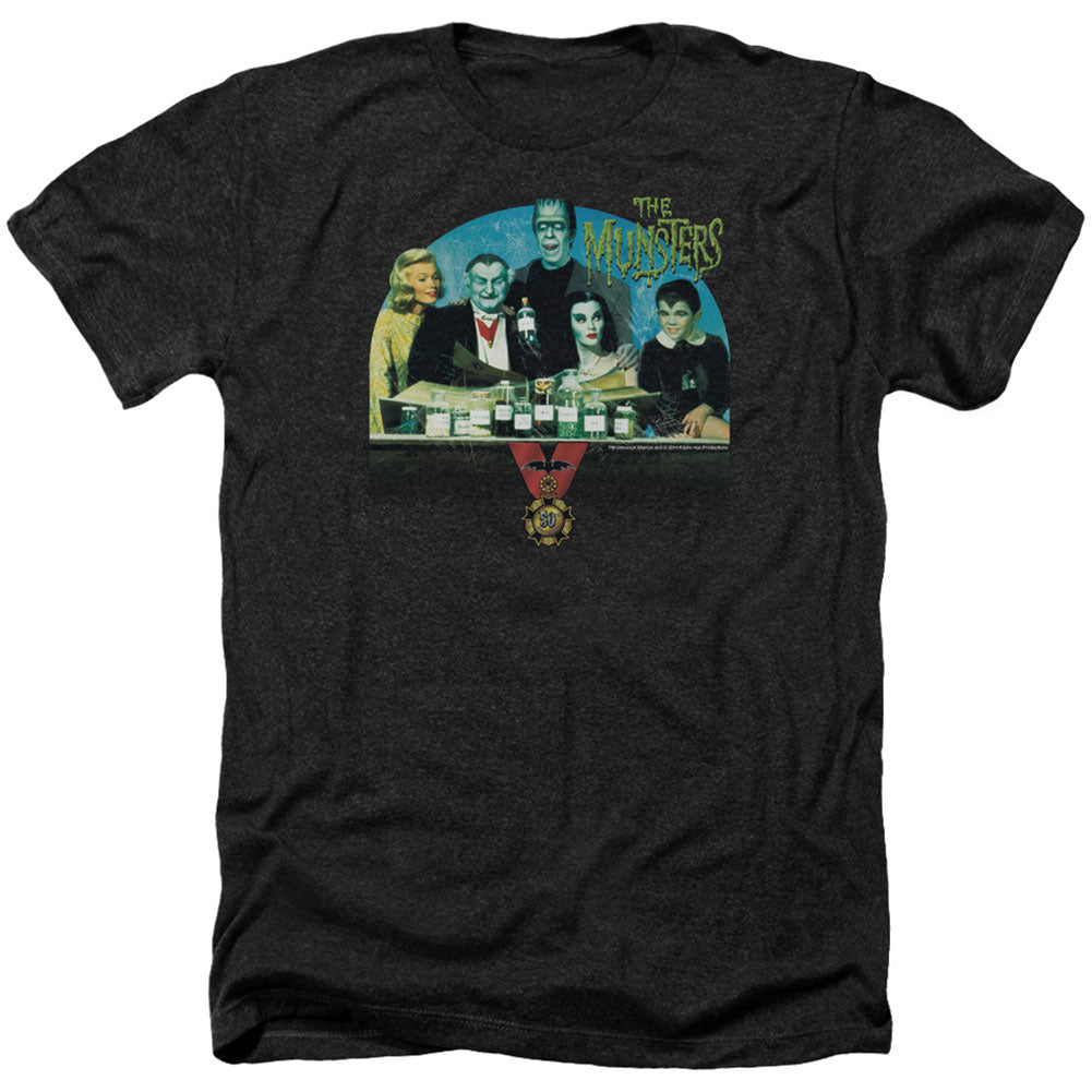 Munsters 50 Year Potion Adult Heather 40% Poly T-shirt