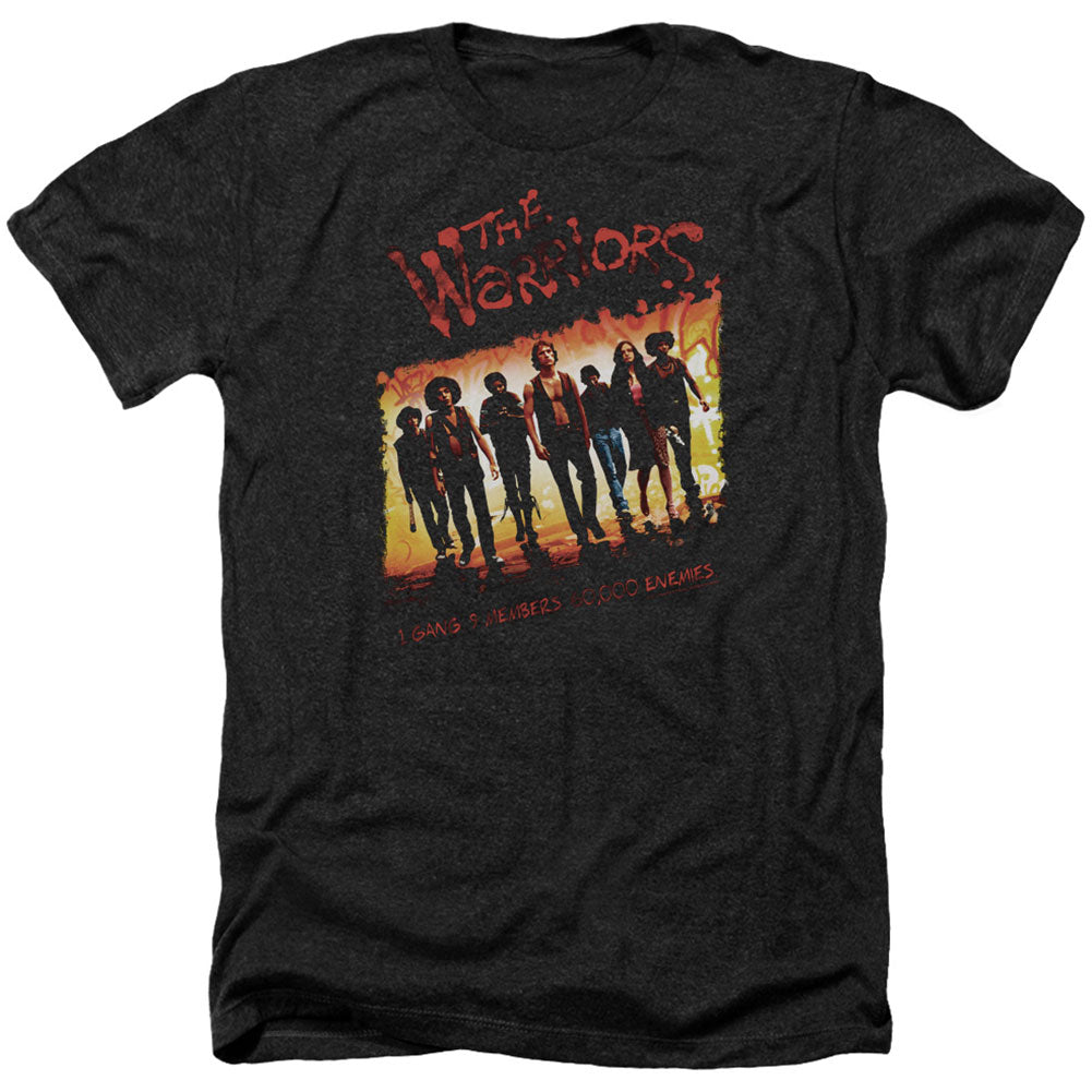 Warriors - Movie One Gang Adult Heather 40% Poly T-shirt Front