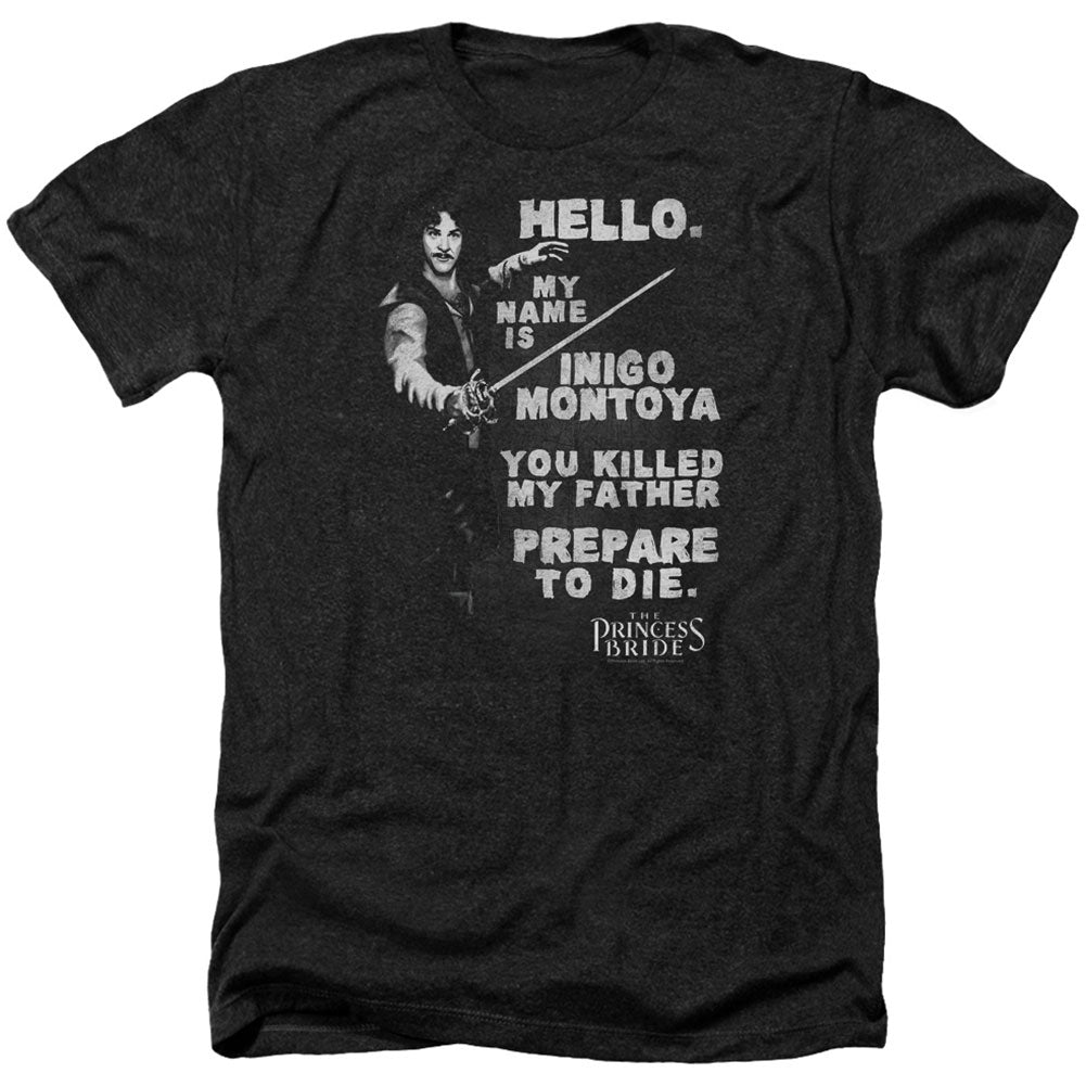Princess Bride Hello Again Adult Heather 40% Poly T-shirt