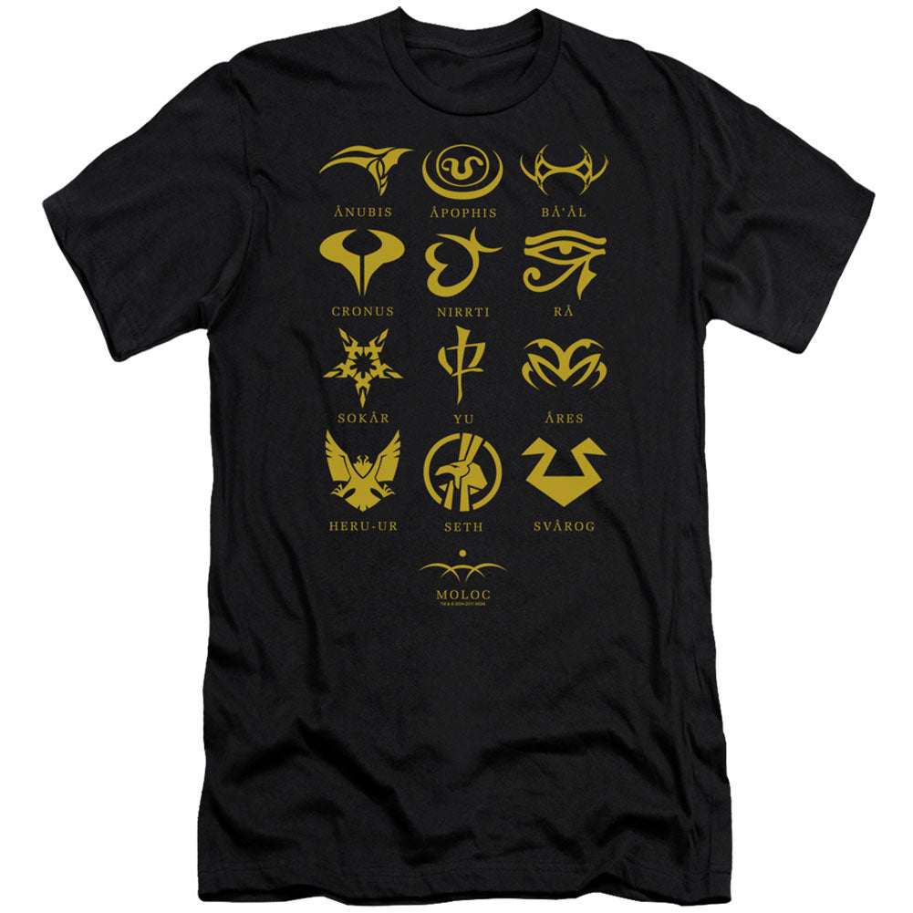 Stargate Goa'uld Characters Adult Slim Fit Slim Fit T-shirt Front