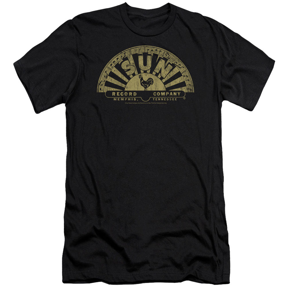 Sun Records Tattered Logo Adult Slim Fit Slim Fit T-shirt