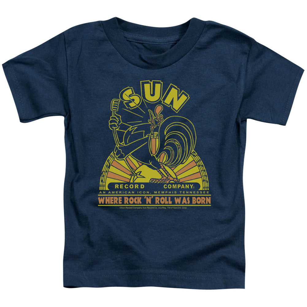 Sun Records Rooster Toddler Childrens T-shirt